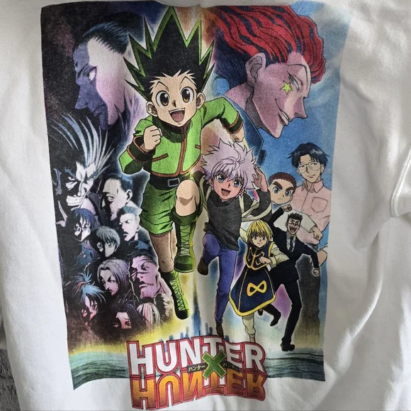 Hunter X Hunter Anime White Logo Hoodie Small - Picture 5 of 14